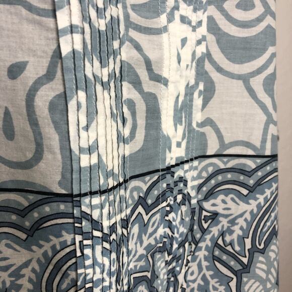 Soft Surroundings light blue white floral scroll print popover top size Medium - Picture 8 of 13